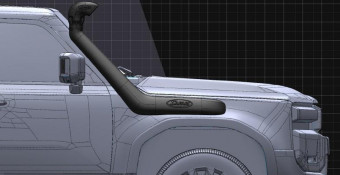 Выносной воздухозаборник (шнорхель) SAFARI V-SPEC Toyota LC Prado 250 24+ SS191HF